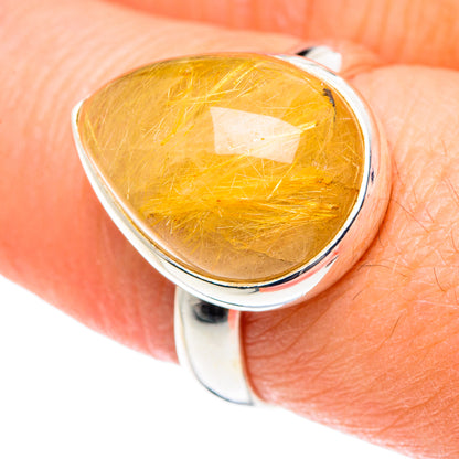 Rutilated Quartz Rings handcrafted by Ana Silver Co - RING88811