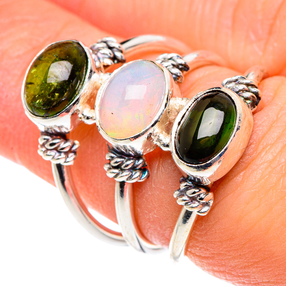 Ethiopian Opal Rings handcrafted by Ana Silver Co - RING88817