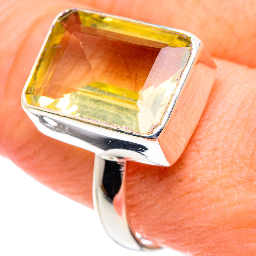 Lemon Quartz Rings handcrafted by Ana Silver Co - RING88818