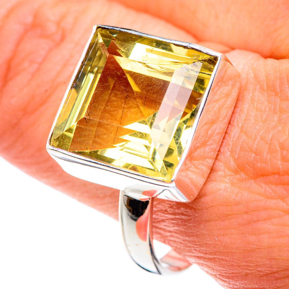 Lemon Quartz Rings handcrafted by Ana Silver Co - RING88819