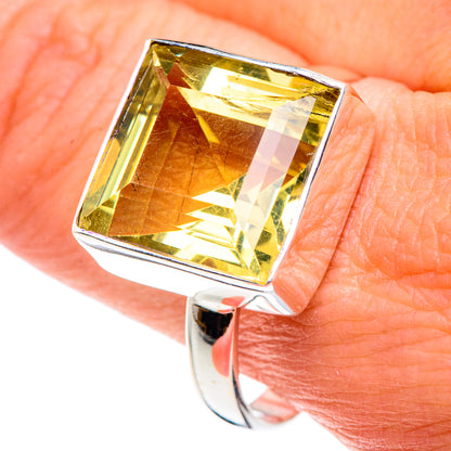 Lemon Quartz Rings handcrafted by Ana Silver Co - RING88819