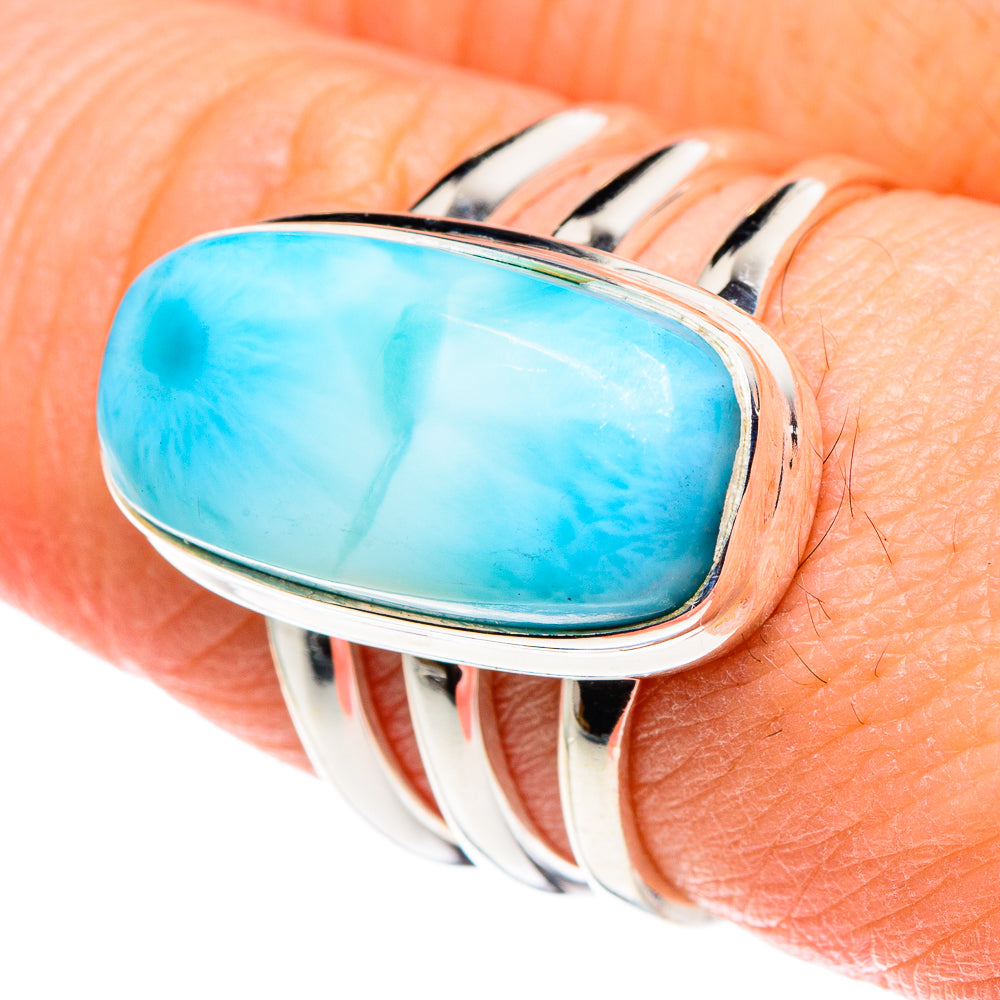 Larimar Rings handcrafted by Ana Silver Co - RING88822