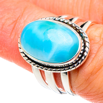 Larimar Rings handcrafted by Ana Silver Co - RING88824