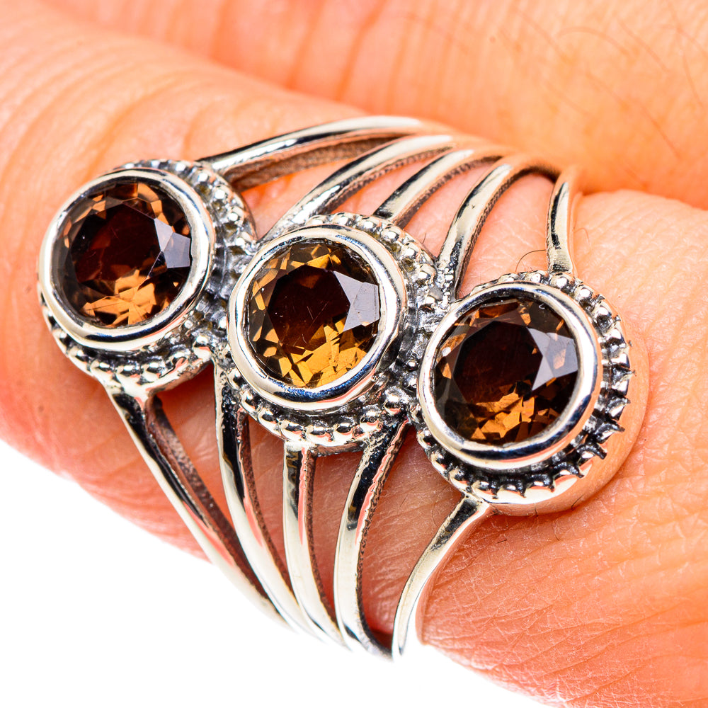 Smoky Quartz Rings handcrafted by Ana Silver Co - RING88833