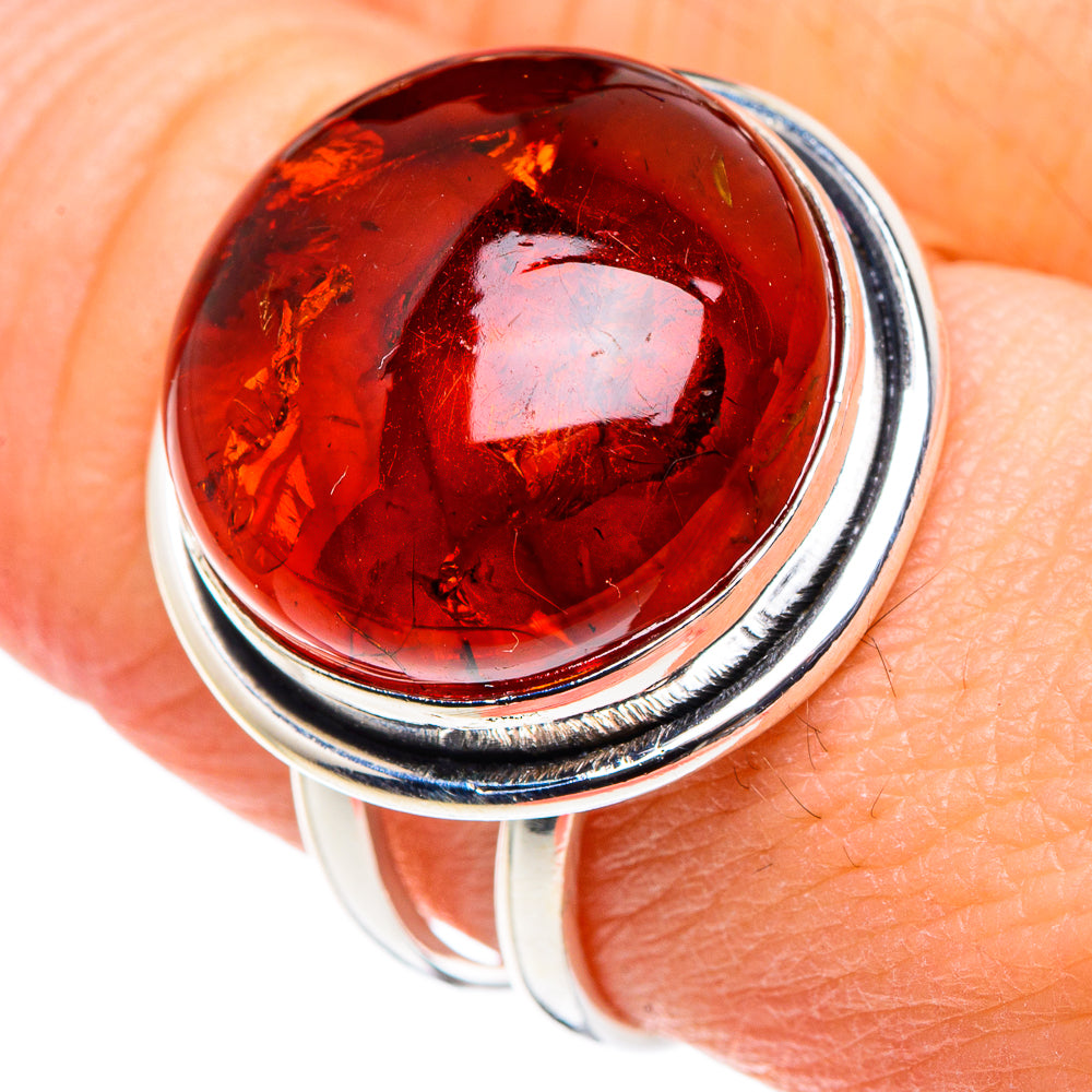 Baltic Amber Rings handcrafted by Ana Silver Co - RING88835