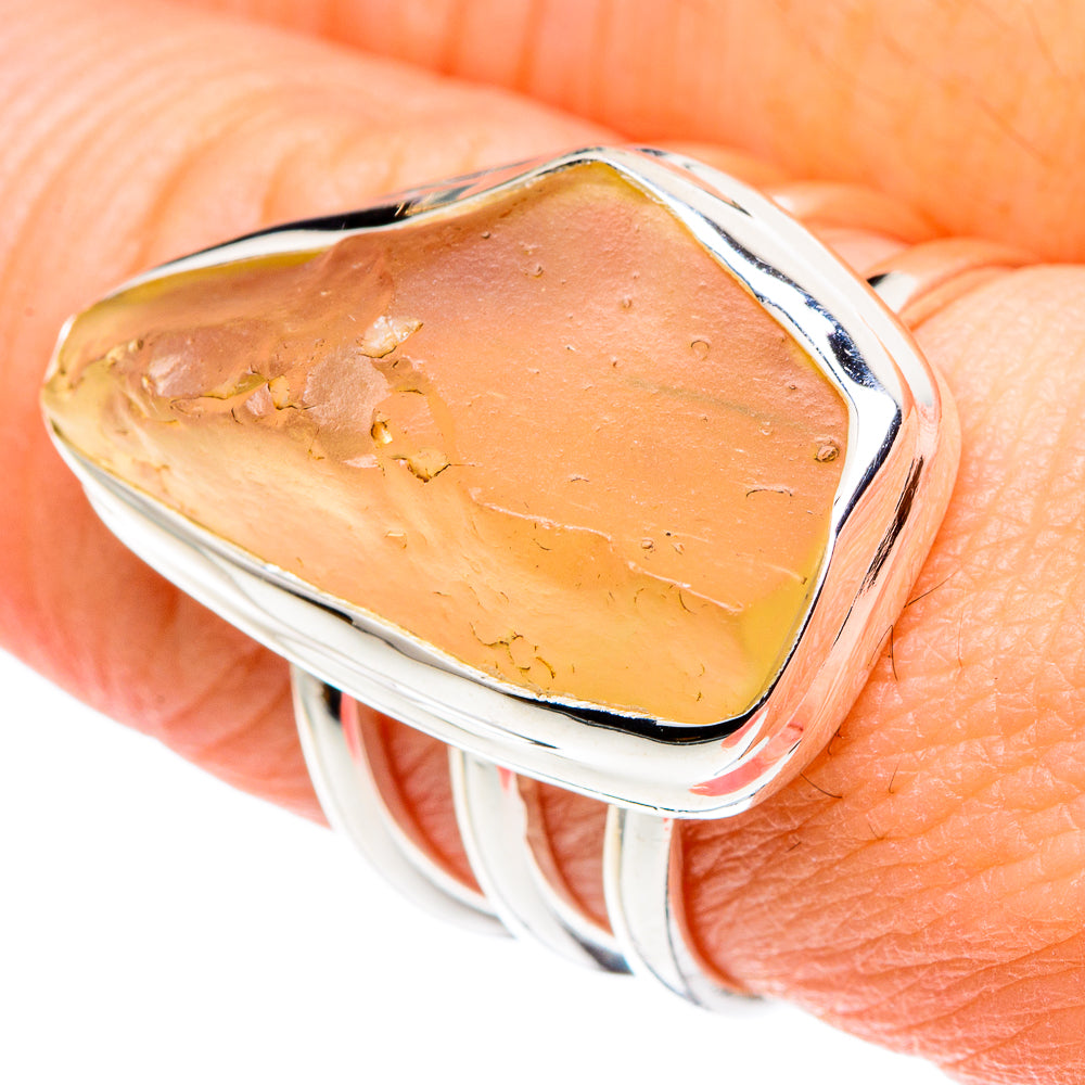 Libyan Glass Rings handcrafted by Ana Silver Co - RING88837