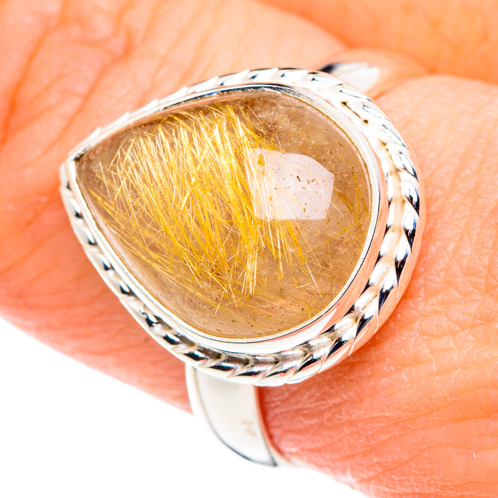 Rutilated Quartz Rings handcrafted by Ana Silver Co - RING88845