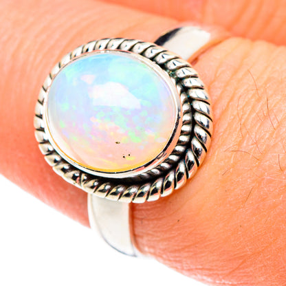 Ethiopian Opal Rings handcrafted by Ana Silver Co - RING88849