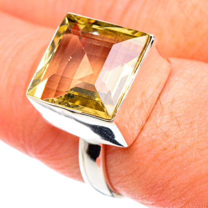 Lemon Quartz Rings handcrafted by Ana Silver Co - RING88851