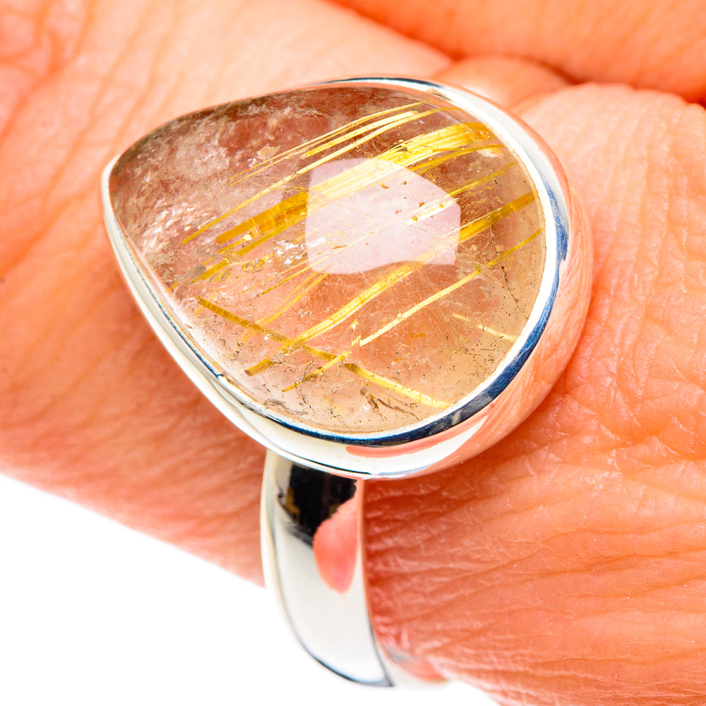 Rutilated Quartz Rings handcrafted by Ana Silver Co - RING88877