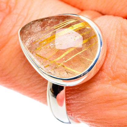 Rutilated Quartz Rings handcrafted by Ana Silver Co - RING88877