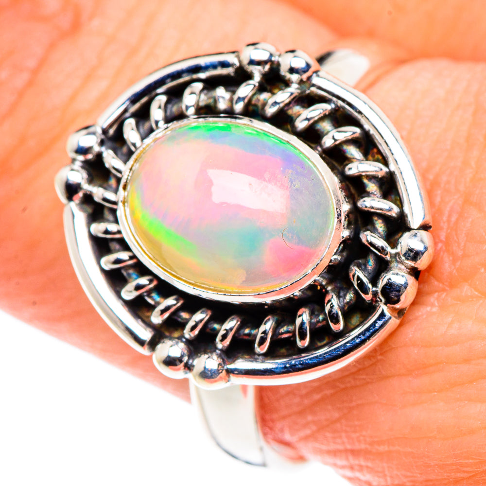Ethiopian Opal Rings handcrafted by Ana Silver Co - RING88880