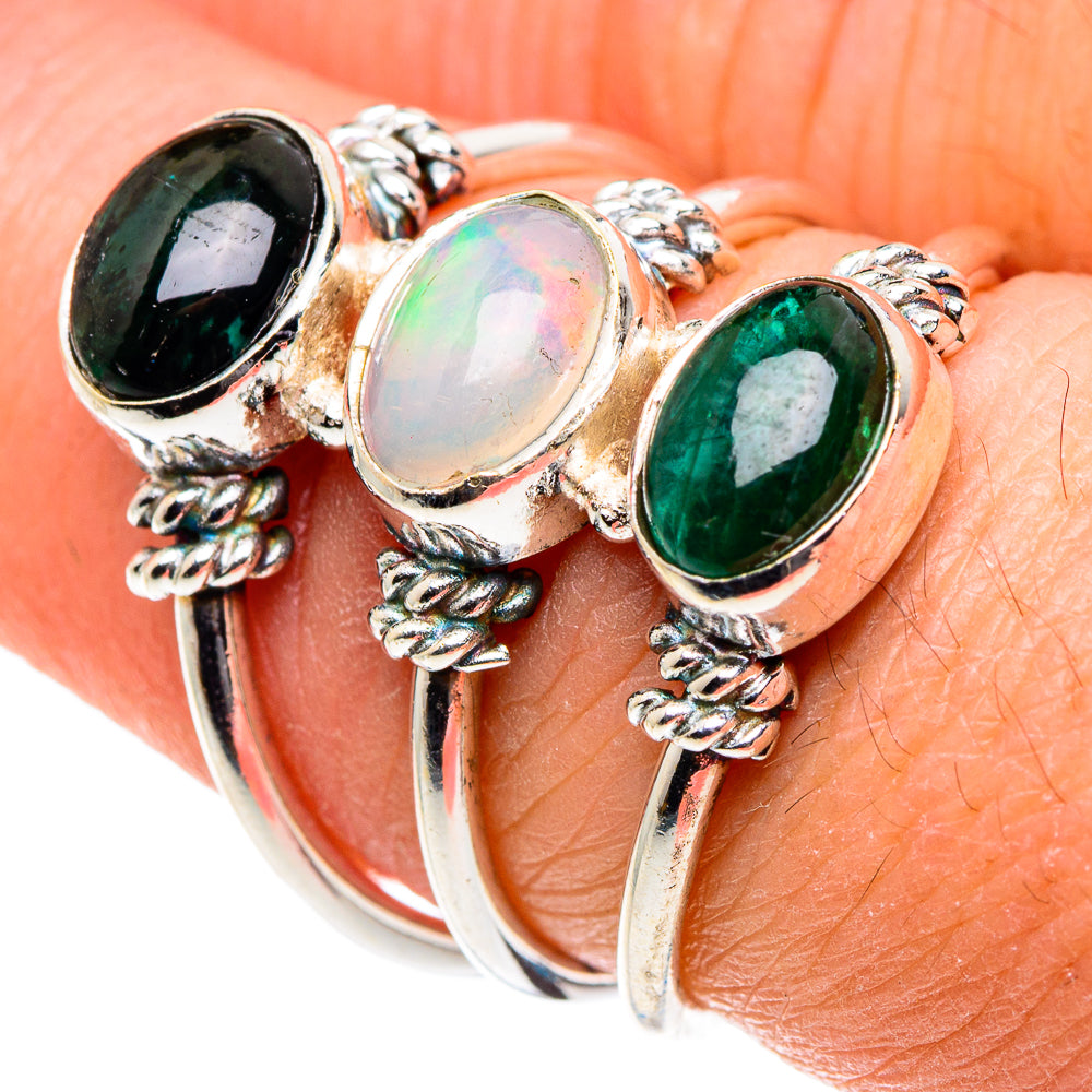 Ethiopian Opal Rings handcrafted by Ana Silver Co - RING88881