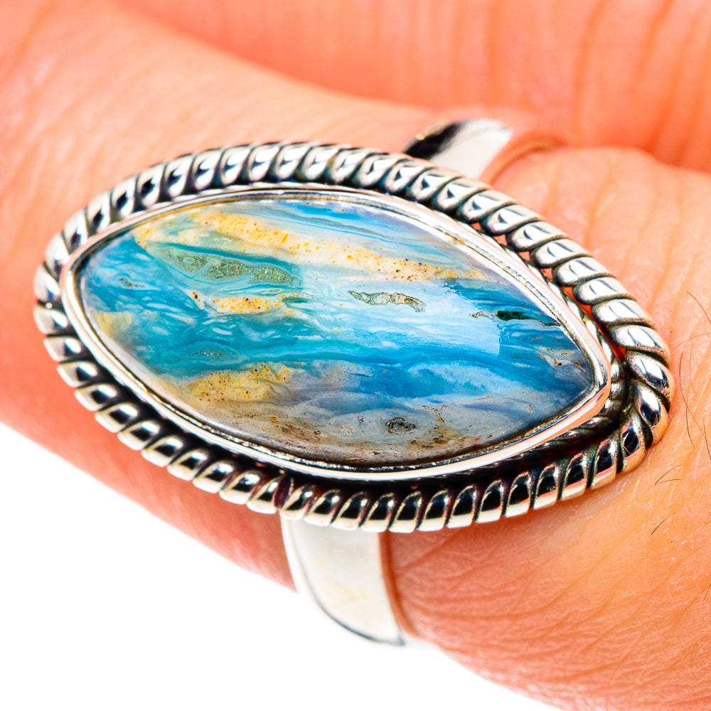 Peruvian Opal Rings handcrafted by Ana Silver Co - RING88889
