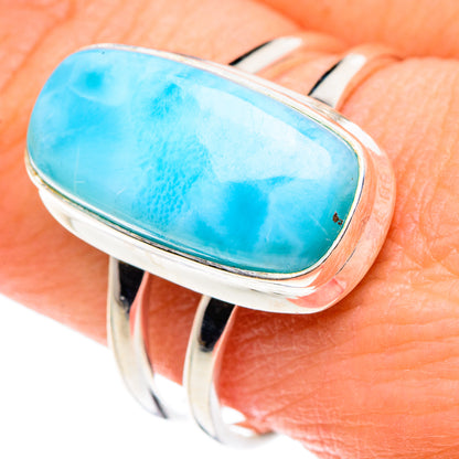 Larimar Rings handcrafted by Ana Silver Co - RING88891