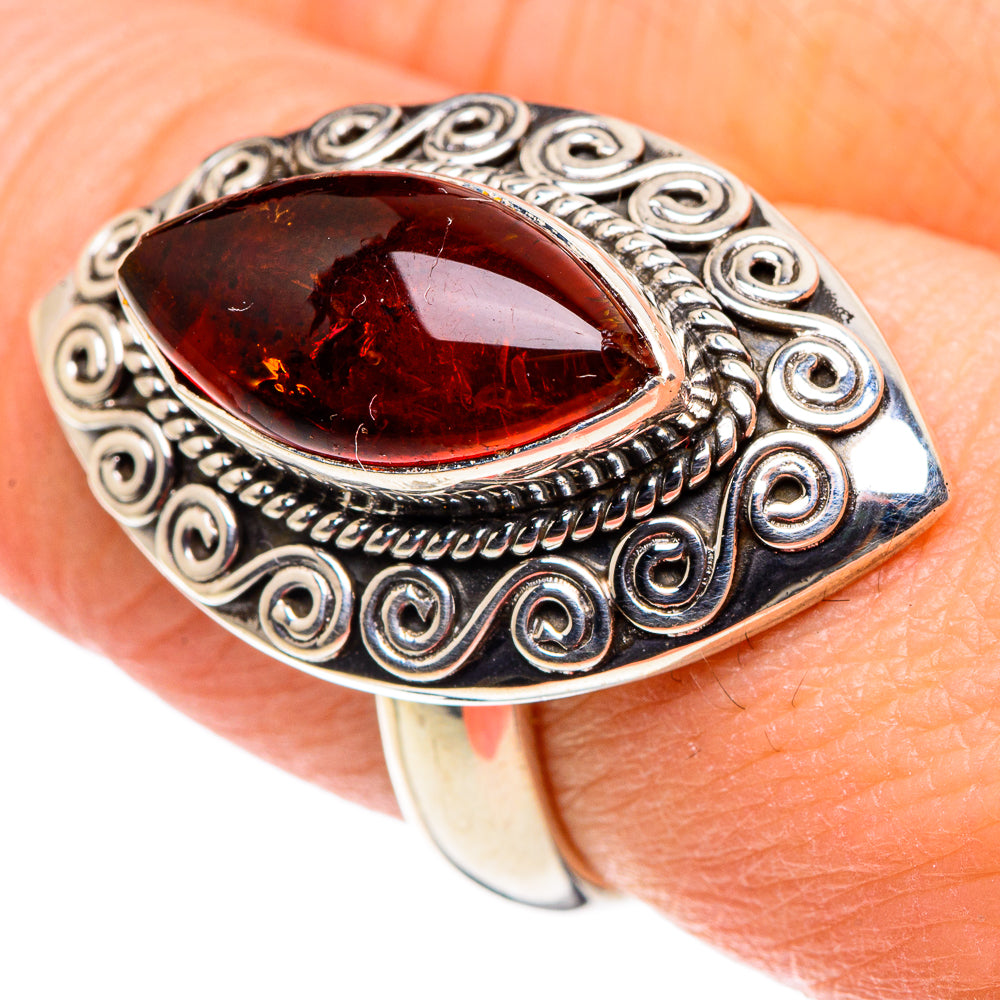 Baltic Amber Rings handcrafted by Ana Silver Co - RING88898