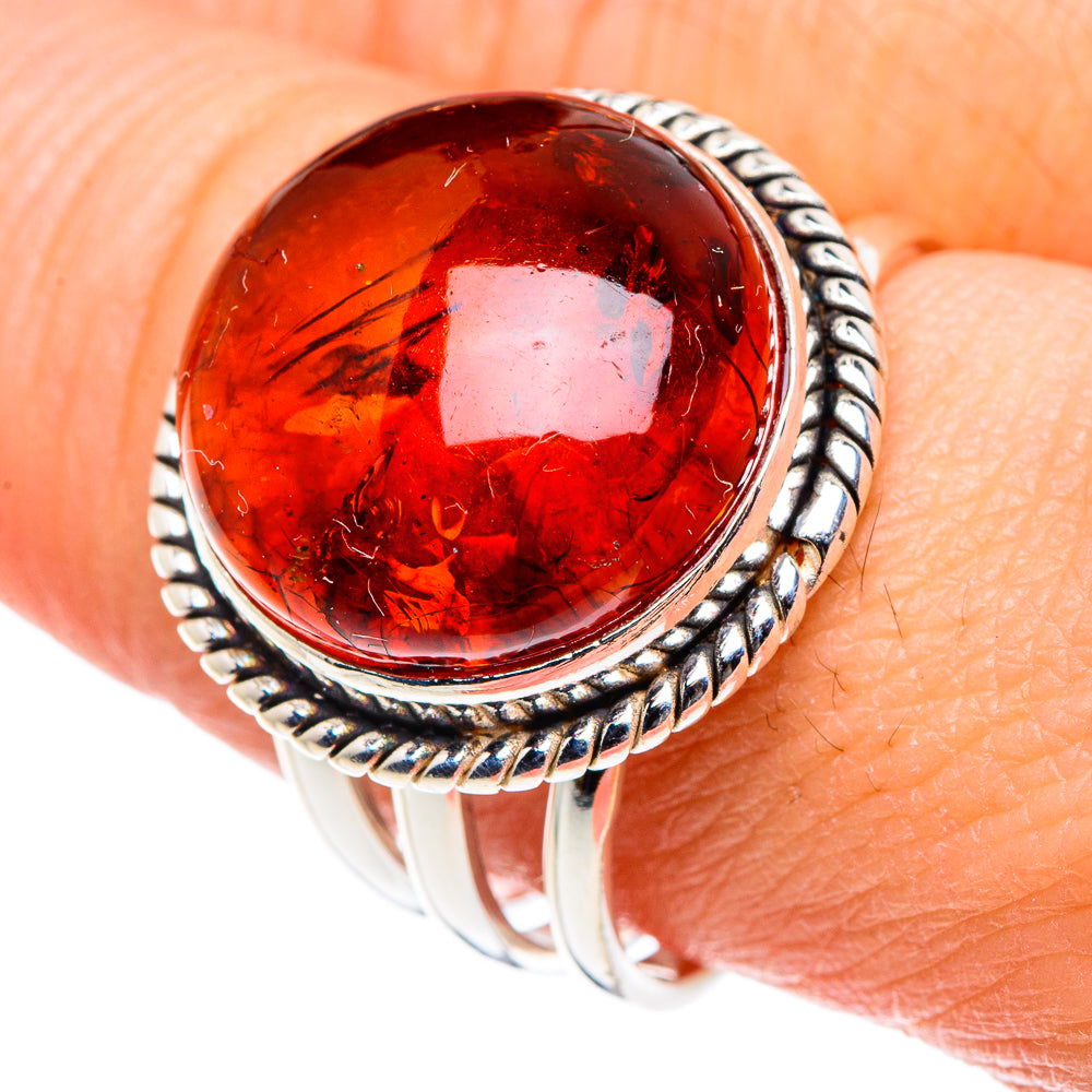 Baltic Amber Rings handcrafted by Ana Silver Co - RING88899