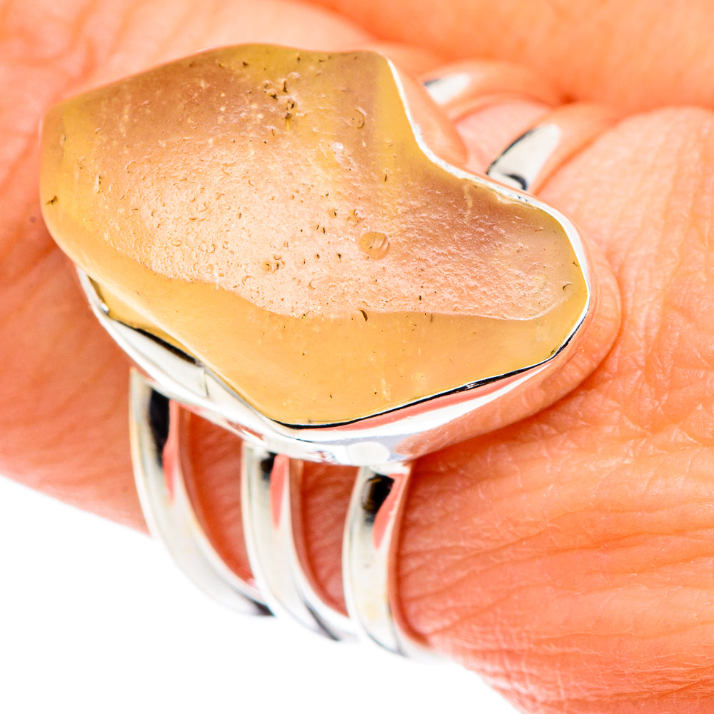 Libyan Glass Rings handcrafted by Ana Silver Co - RING88900