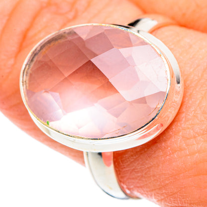 Rose Quartz Rings handcrafted by Ana Silver Co - RING88904