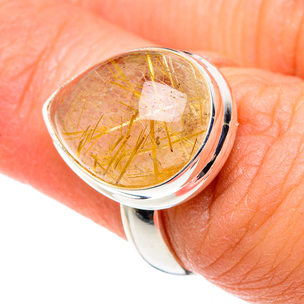 Rutilated Quartz Rings handcrafted by Ana Silver Co - RING88909