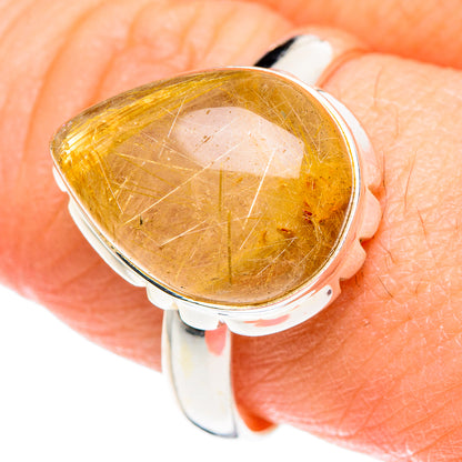 Rutilated Quartz Rings handcrafted by Ana Silver Co - RING88910