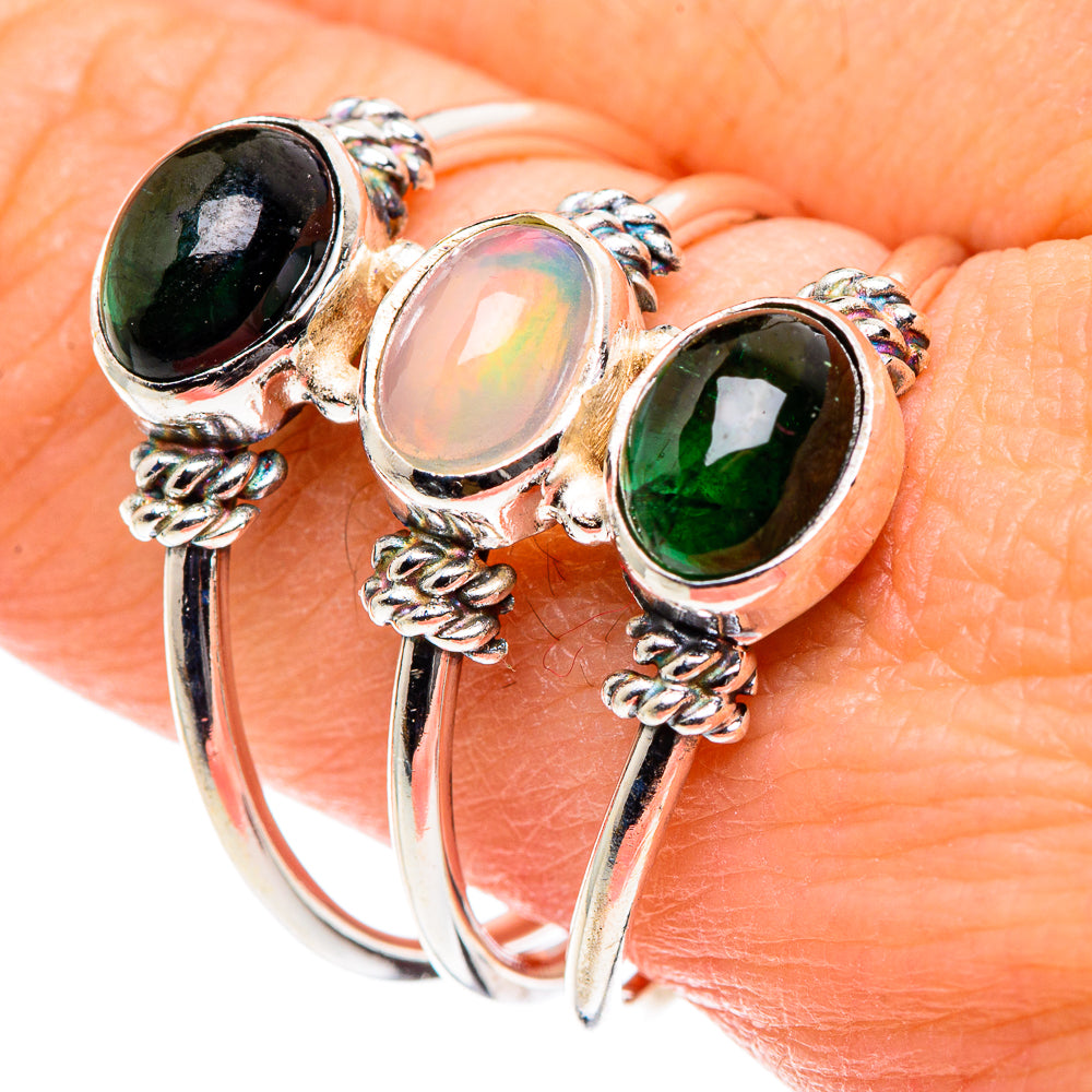 Ethiopian Opal Rings handcrafted by Ana Silver Co - RING88913