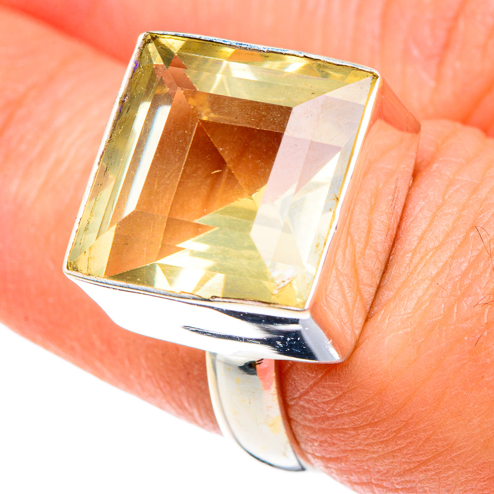 Lemon Quartz Rings handcrafted by Ana Silver Co - RING88917