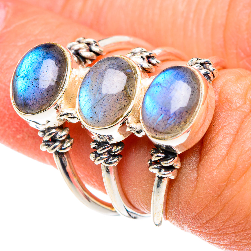 Labradorite Rings handcrafted by Ana Silver Co - RING88920
