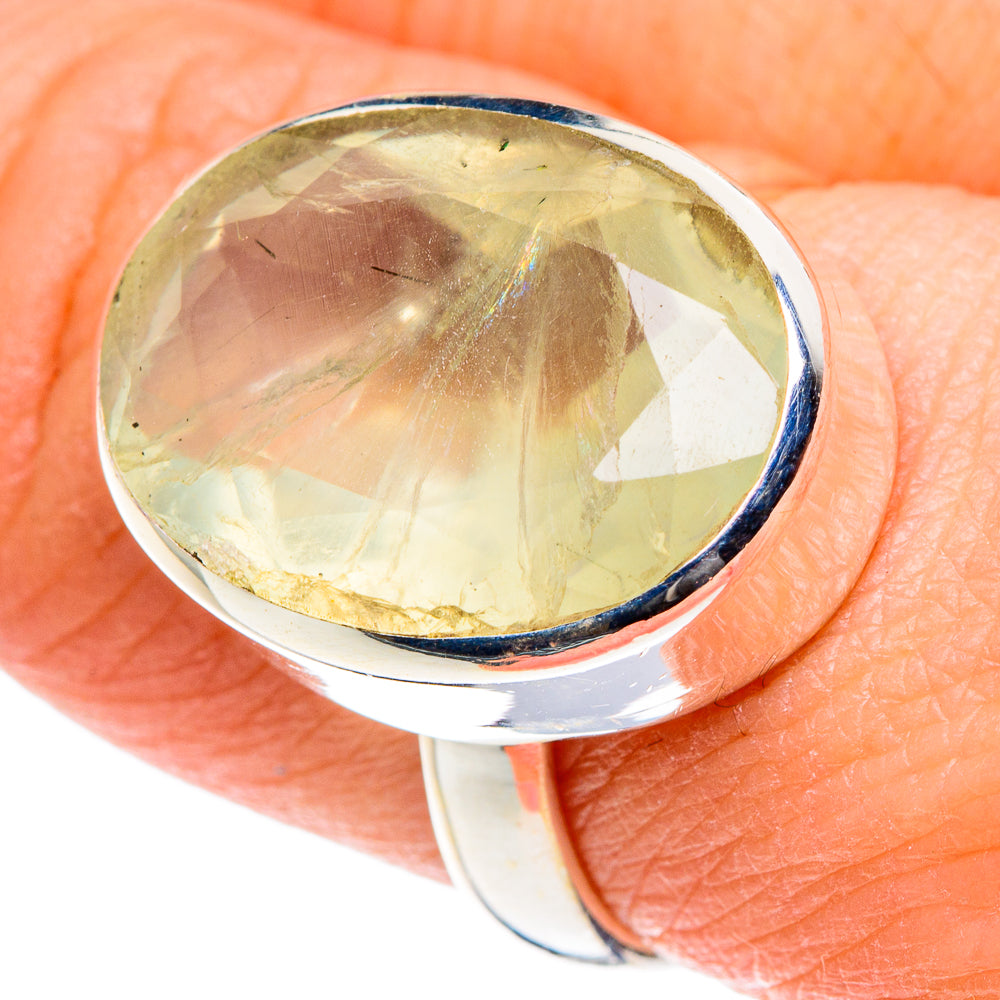 Prehnite Rings handcrafted by Ana Silver Co - RING88928