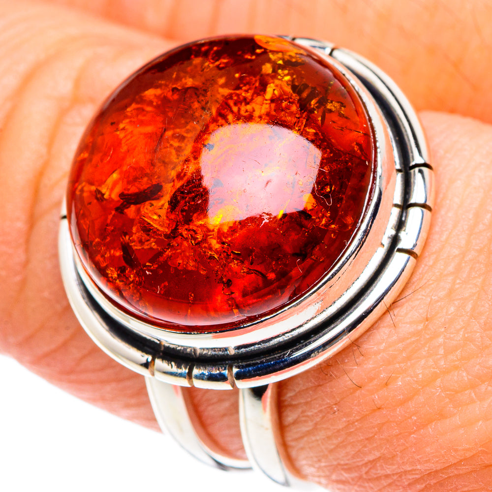 Baltic Amber Rings handcrafted by Ana Silver Co - RING88933