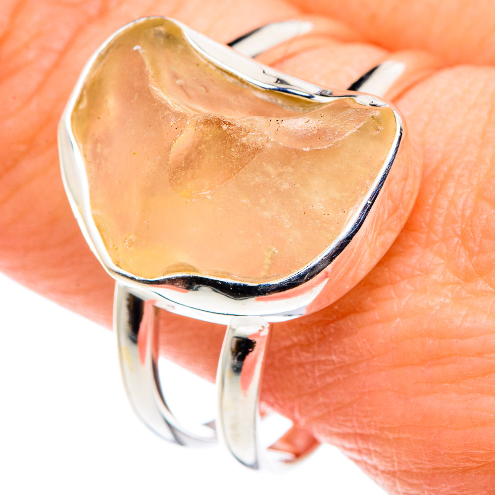 Libyan Glass Rings handcrafted by Ana Silver Co - RING88935