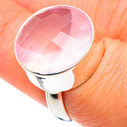 Rose Quartz Rings handcrafted by Ana Silver Co - RING88937