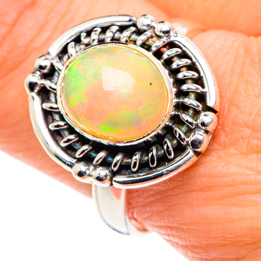 Ethiopian Opal Rings handcrafted by Ana Silver Co - RING88946
