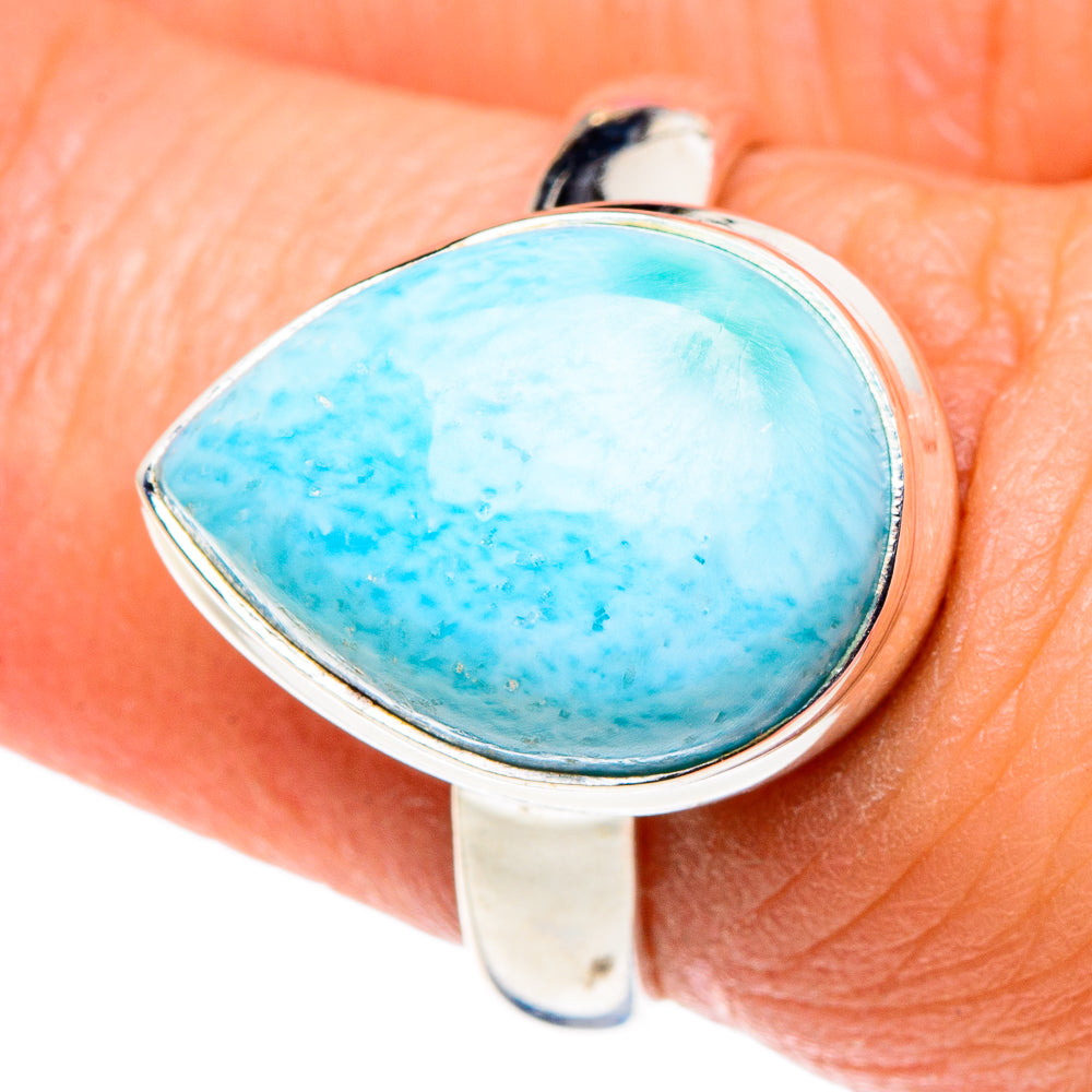 Larimar Rings handcrafted by Ana Silver Co - RING88958