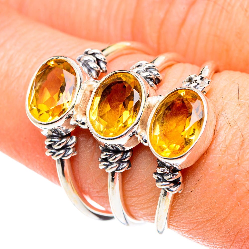 Citrine Rings handcrafted by Ana Silver Co - RING88966