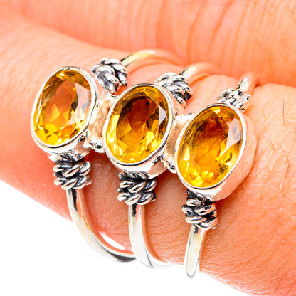 Citrine Rings handcrafted by Ana Silver Co - RING88966