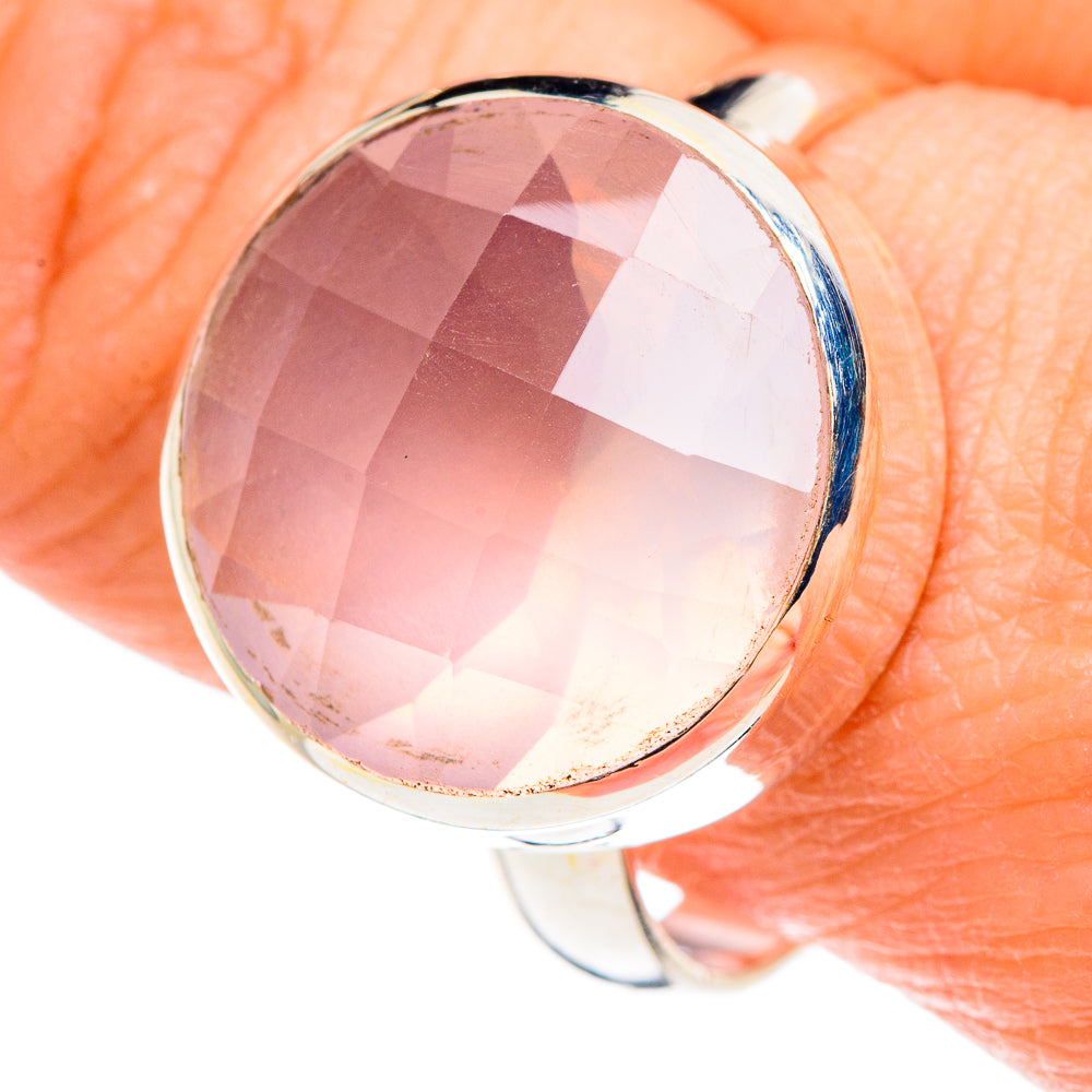 Rose Quartz Rings handcrafted by Ana Silver Co - RING88971