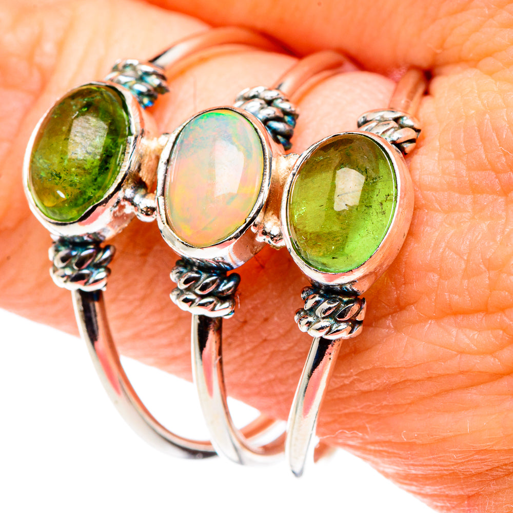 Ethiopian Opal Rings handcrafted by Ana Silver Co - RING88977