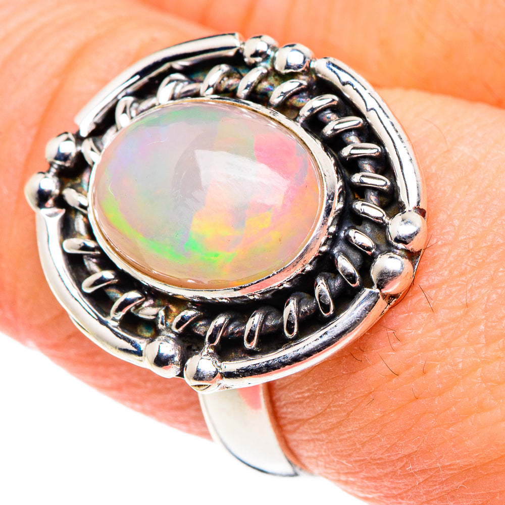 Ethiopian Opal Rings handcrafted by Ana Silver Co - RING88979