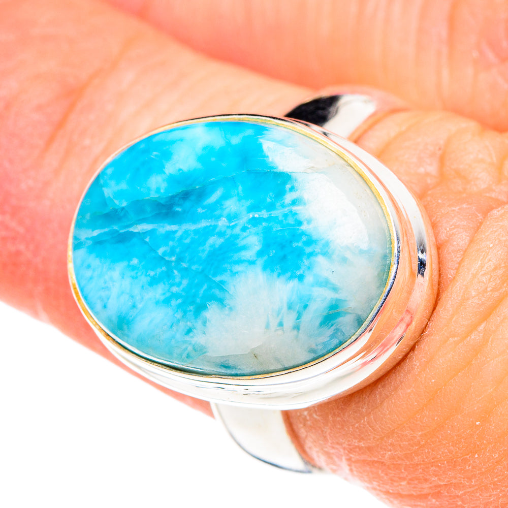 Larimar Rings handcrafted by Ana Silver Co - RING88984