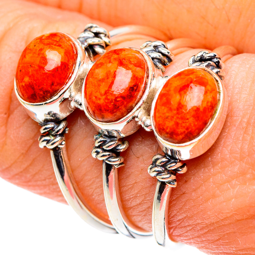 Sponge Coral Rings handcrafted by Ana Silver Co - RING88991
