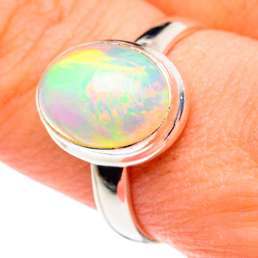 Ethiopian Opal Rings handcrafted by Ana Silver Co - RING89001