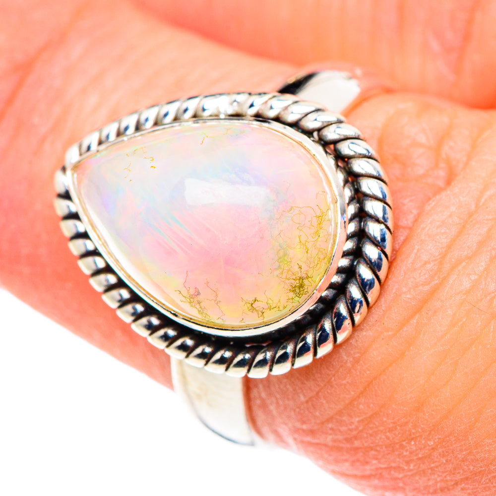 Ethiopian Opal Rings handcrafted by Ana Silver Co - RING89002