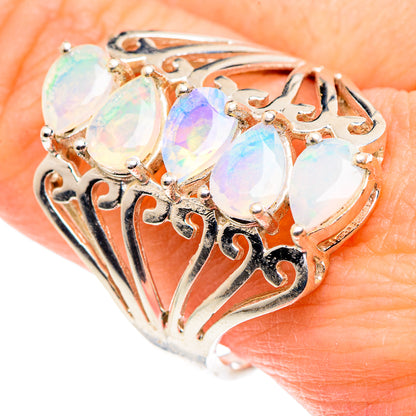 Ethiopian Opal Rings handcrafted by Ana Silver Co - RING89004