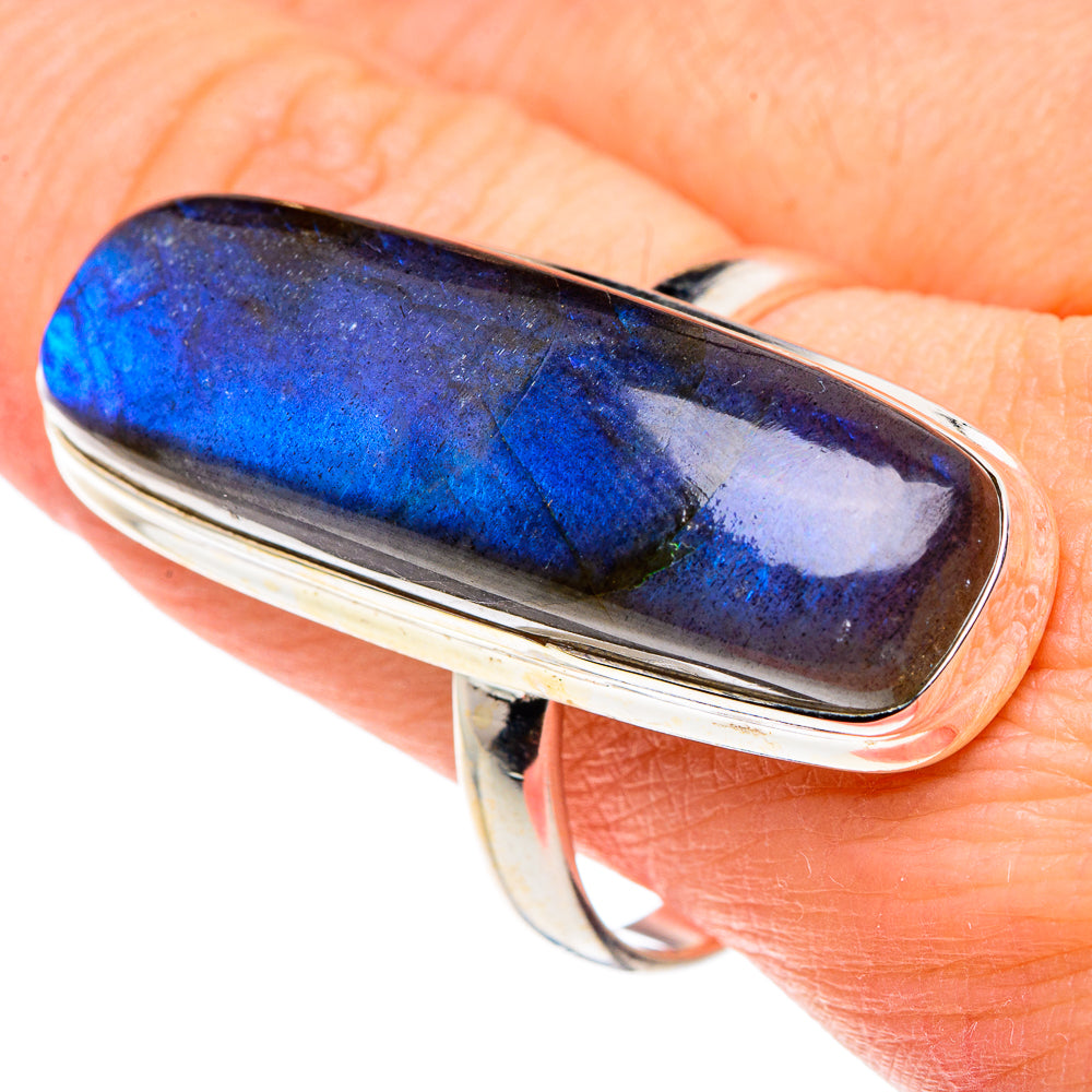 Labradorite Rings handcrafted by Ana Silver Co - RING89005