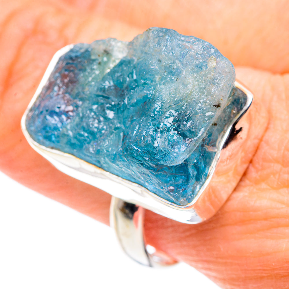 Aquamarine Rings handcrafted by Ana Silver Co - RING89006
