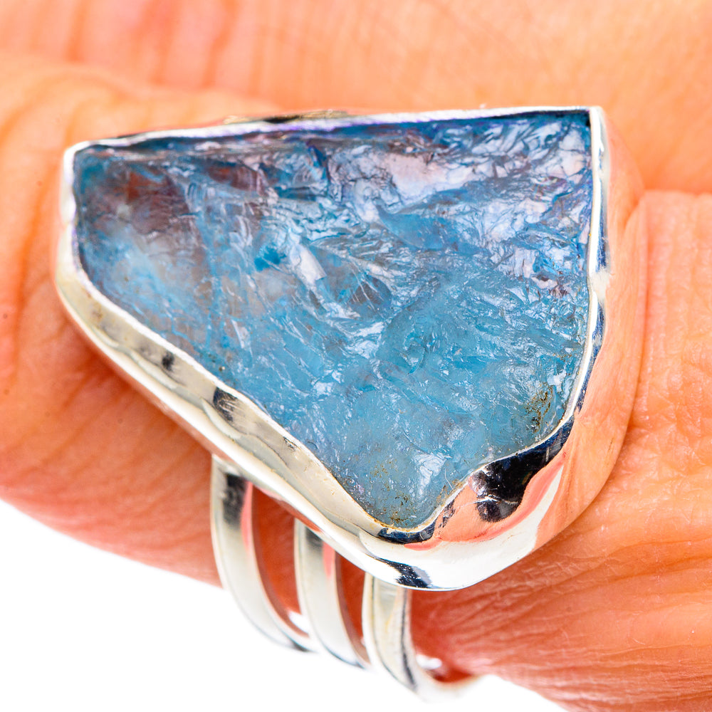 Aquamarine Rings handcrafted by Ana Silver Co - RING89007