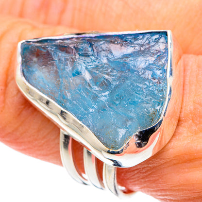 Aquamarine Rings handcrafted by Ana Silver Co - RING89007
