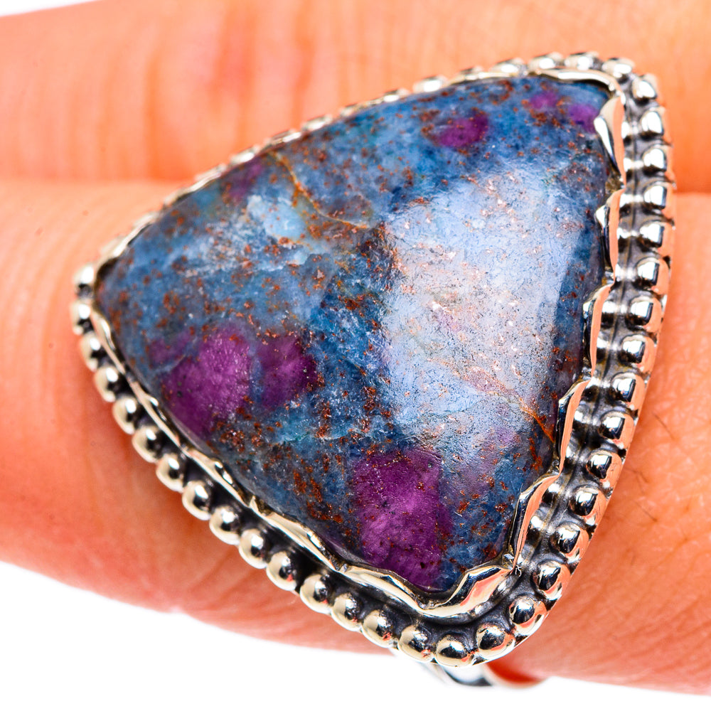 Ruby Fuchsite Rings handcrafted by Ana Silver Co - RING89012