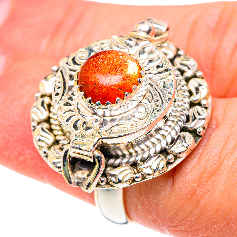 Sunstone Rings handcrafted by Ana Silver Co - RING89019